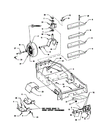Lower Chassis / Caster Wheel parts for Snapper Complete Deck ZF6100M from AppliancePartsPros.com