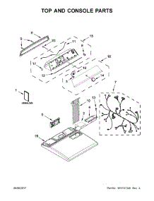 Top And Console Parts parts for Crosley Dryer ZGD7009GW0 from AppliancePartsPros.com