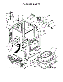 Cabinet Parts parts for Crosley Dryer ZGD7009GW0 from AppliancePartsPros.com