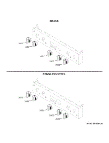 Monogram Customization parts for Ge Gas Range ZGP304NT1SS from AppliancePartsPros.com