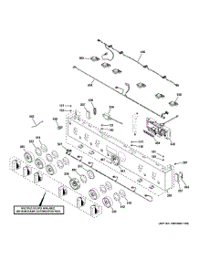 Control Panel parts for Ge Gas Range ZGP364NDT1SS from AppliancePartsPros.com