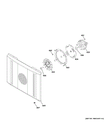Convection Fan parts for Ge Gas Range ZGP364NDT1SS from AppliancePartsPros.com
