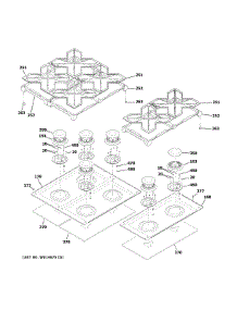 Cooktop parts for Ge Gas Range ZGP486LDN1SS from AppliancePartsPros.com