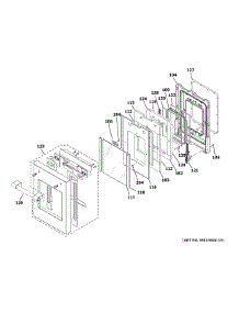 Small Door Assembly parts for Ge Gas Range ZGP486LDN1SS from AppliancePartsPros.com