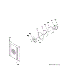 Small Convection Fan parts for Ge Gas Range ZGP486LDN1SS from AppliancePartsPros.com