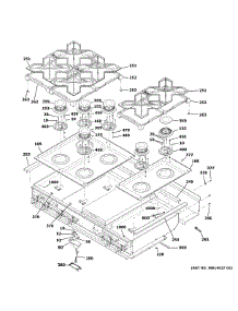Cooktop parts for Ge Gas Cooktop ZGU486NDP8SS from AppliancePartsPros.com