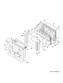 Door Assembly parts for Ge Electric Wall Oven ZHP304ETV1SS from AppliancePartsPros.com