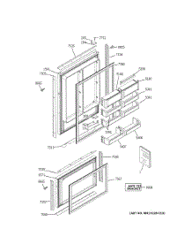 Doors parts for Ge Bottom-Mount Refrigerator ZIC360NNHRH from AppliancePartsPros.com