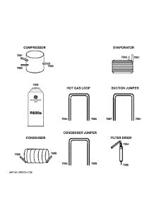 Lokring Connectors parts for Ge Upright Freezer ZIF361NPRAII from AppliancePartsPros.com