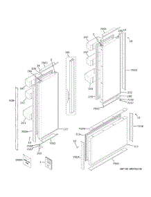 Doors parts for Ge Bottom-Mount Refrigerator ZIP360NNH from AppliancePartsPros.com