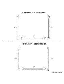 Monogram Customization parts for Ge Bottom-Mount Refrigerator ZIPS360NNBSS from AppliancePartsPros.com
