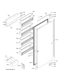 Door parts for Ge Refrigerator ZIR361NPRAII from AppliancePartsPros.com