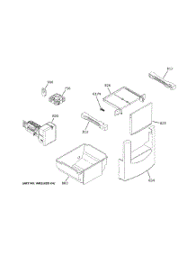 Ice Maker & Dispenser parts for Ge Side-By-Side Refrigerator ZIS480NNBII from AppliancePartsPros.com