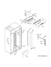 Fresh Food Section parts for Ge Side-By-Side Refrigerator ZIS480NNGII from AppliancePartsPros.com