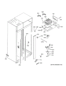 Freezer Section parts for Ge Side-By-Side Refrigerator ZISB480DNFII from AppliancePartsPros.com