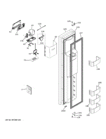 Freezer Door parts for Ge Side-By-Side Refrigerator ZISS420DPESS from AppliancePartsPros.com