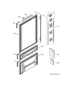 Doors parts for Ge Bottom-Mount Refrigerator ZIW30GNDAII from AppliancePartsPros.com