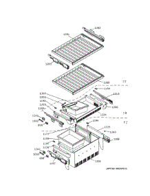 Shelves & Drawers parts for Ge Bottom-Mount Refrigerator ZIW30GNDAII from AppliancePartsPros.com