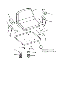 Seat Assembly (Mzm Models) parts for Snapper Rear-Engine Riding Mower ZM6101M from AppliancePartsPros.com