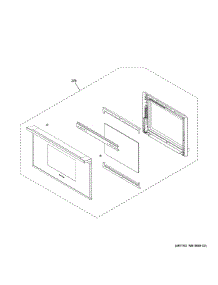 Door parts for Ge Countertop Microwave ZMB9031SN1SS from AppliancePartsPros.com