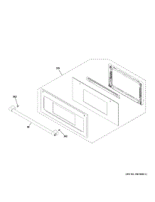 Door parts for Ge Countertop Microwave ZMB9032SN1SS from AppliancePartsPros.com