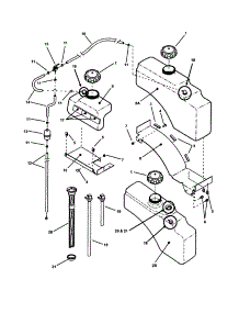 Fuel Tank Assembly parts for Snapper Rear-Engine Riding Mower ZMT2500KH from AppliancePartsPros.com