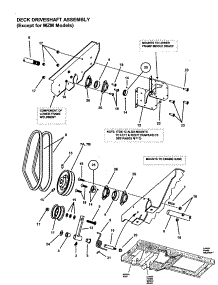 Deck Driveshaft Assembly parts for Snapper Rear-Engine Riding Mower ZMT2500KH from AppliancePartsPros.com