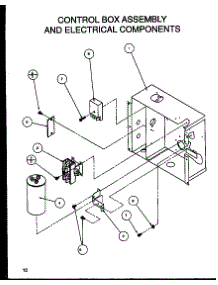 Control Box Assembly And Electrical Components parts for Amana Central Air Conditioner ZRCF36U01D/P1104303C from AppliancePartsPros.com