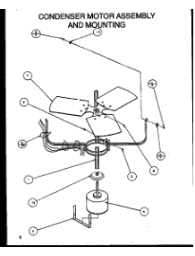 Condenser Motor Assembly And Mounting parts for Amana Central Air Conditioner ZRCF36U01E/P1104306C from AppliancePartsPros.com