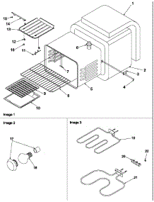 Cavity parts for Amana Electric Range ZRR6400WW-P1143645NWW from AppliancePartsPros.com