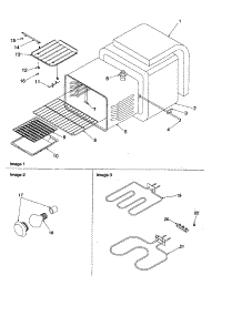 Cavity parts for Amana Electric Range ZRR6400WW-P1143699NWW from AppliancePartsPros.com