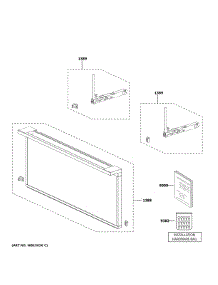 Door Parts parts for Ge Built-In Microwave ZSB9231N1SS from AppliancePartsPros.com