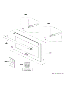 Door Parts parts for Ge Built-In Microwave ZSB9232N1SS from AppliancePartsPros.com