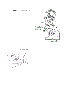 Seat Base / Control Cover parts for Swisher Rear-Engine Riding Mower ZT1436B from AppliancePartsPros.com