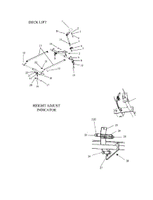 Deck Lift / Height Adj. Indicator parts for Swisher Rear-Engine Riding Mower ZT1436B from AppliancePartsPros.com