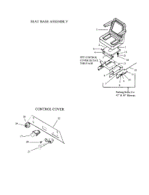 Seat Base / Control Cover parts for Swisher Rear-Engine Riding Mower ZT18542 from AppliancePartsPros.com