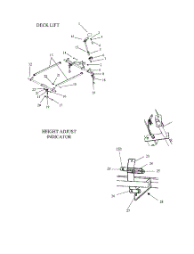 Deck Lift / Height Adj. Indicator parts for Swisher Rear-Engine Riding Mower ZT18542 from AppliancePartsPros.com