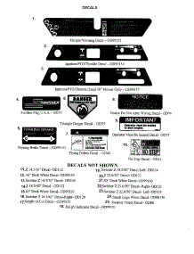 Decals parts for Swisher Rear-Engine Riding Mower ZT18542 from AppliancePartsPros.com