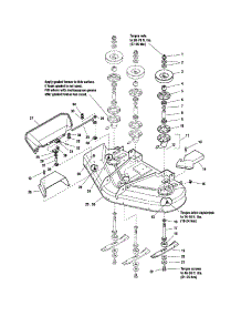 44" / 50"-Housing / Arbors / Blades parts for Snapper Rear-Engine Riding Mower ZT19441KWV (5900609) from AppliancePartsPros.com
