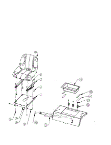 Seat / Toolbox parts for Swisher Rear-Engine Riding Mower ZT2452A from AppliancePartsPros.com