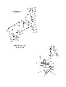 Deck Lift / Height Adj. Indicator parts for Swisher Rear-Engine Riding Mower ZT250 from AppliancePartsPros.com