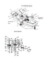 Mowing Deck / Deck Idler parts for Swisher Rear-Engine Riding Mower ZT250 from AppliancePartsPros.com