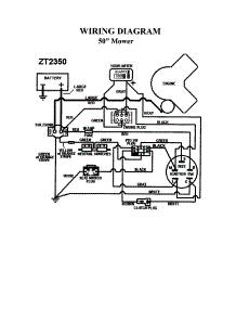 Wiring Diagram parts for Swisher Rear-Engine Riding Mower ZT250 from AppliancePartsPros.com