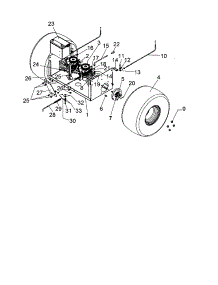 Wheels / Hydro Pan / Battery parts for Swisher Rear-Engine Riding Mower ZT2560 from AppliancePartsPros.com