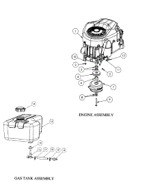 Engine / Gas Tank parts for Swisher Rear-Engine Riding Mower ZT2766 from AppliancePartsPros.com