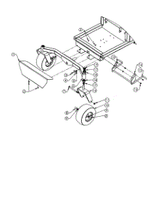 Foot Rest / Caster Weldment parts for Swisher Rear-Engine Riding Mower ZT2766KZ from AppliancePartsPros.com