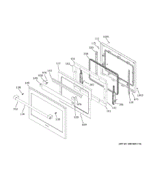 Lower Door parts for Ge Electric Wall Oven ZTD90DPSN1SS from AppliancePartsPros.com