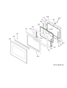 Upper Door parts for Ge Electric Wall Oven ZTDX1DSSN2SS from AppliancePartsPros.com