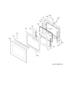 Upper Door parts for Ge Electric Wall Oven ZTDX1DSSN3SS from AppliancePartsPros.com