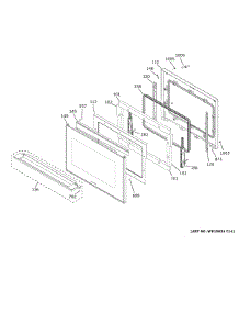 Door parts for Ge Electric Wall Oven ZTS90DSSN1SS from AppliancePartsPros.com